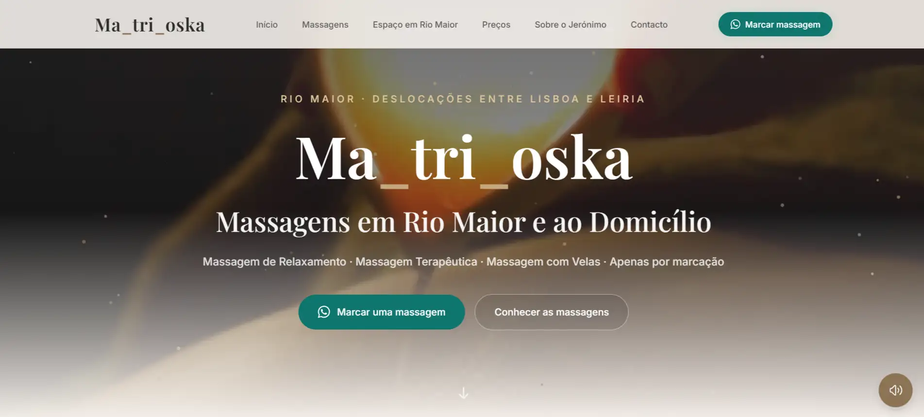 Website Ma_tri_oska, massagens em Rio Maior e ao domicílio